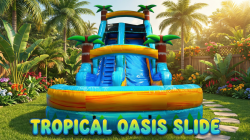 22ft Tropical Oasis Water Slide